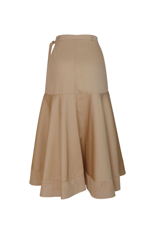 Secret Garden Skirt Solid Khaki