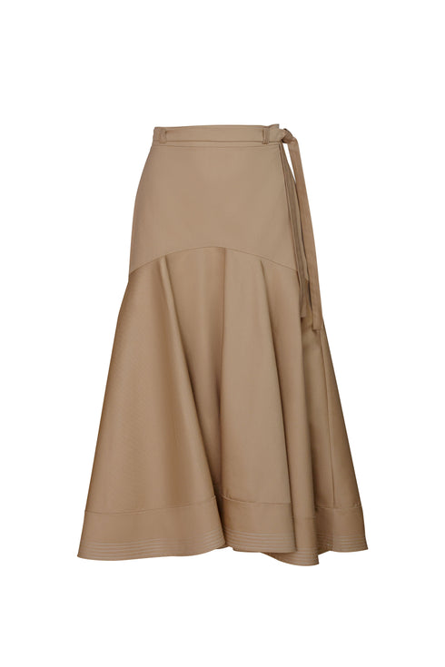 Secret Garden Skirt Solid Khaki
