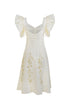 Lovely Lilies Dress Ivory Gold