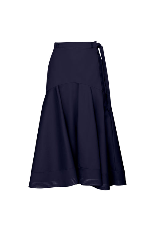 Secret Garden Skirt Solid Navy