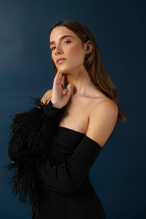 Anniversary Mini Dress Black