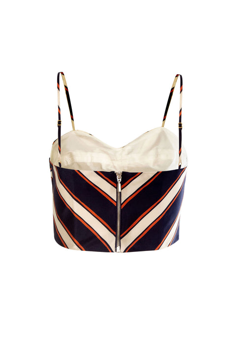 Acapulco Top Navy Stripes