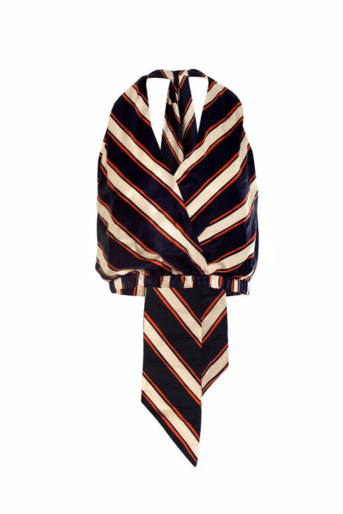 Symphony Top Stripes Navy