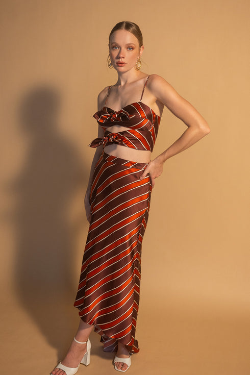 Acapulco Skirt Red Stripes