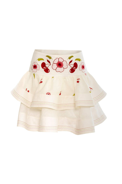Al Fresco Mini Skirt Cherry Picante