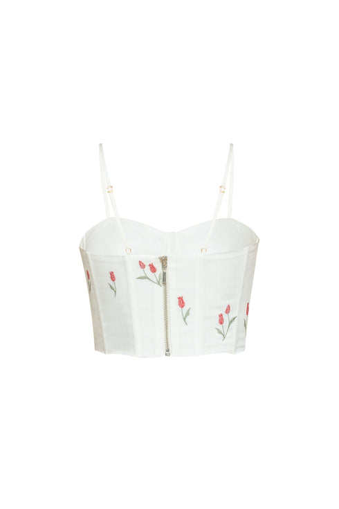 Lovely Tulip Corset Ivory