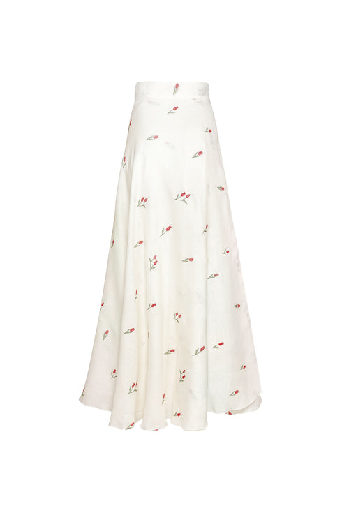 Lovely Tulip Sarong Ivory