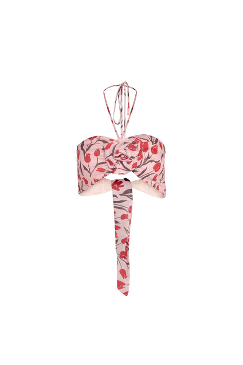 Secret Garden Crop Top Pink