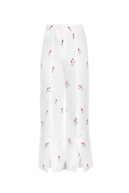 Lovely Tulip Nube Pant  Ivory