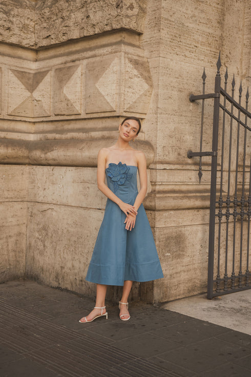 Amore Mio Dress Indigo Blue