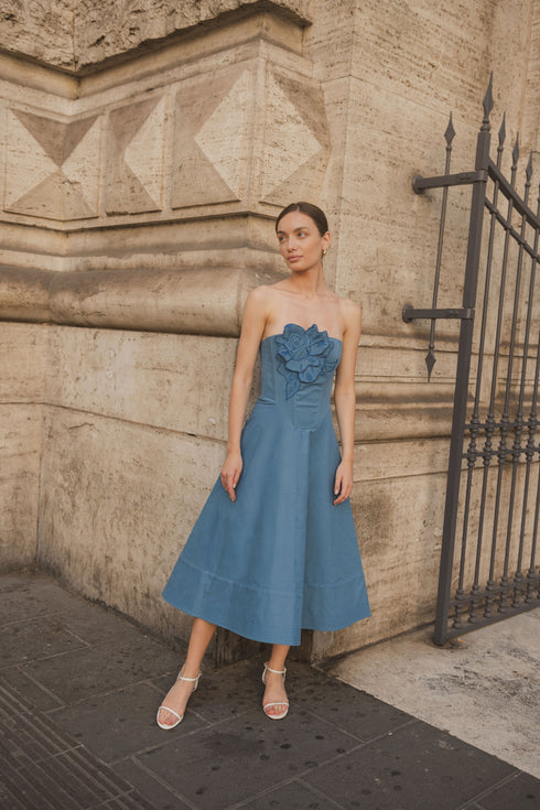 Amore Mio Dress Indigo Blue