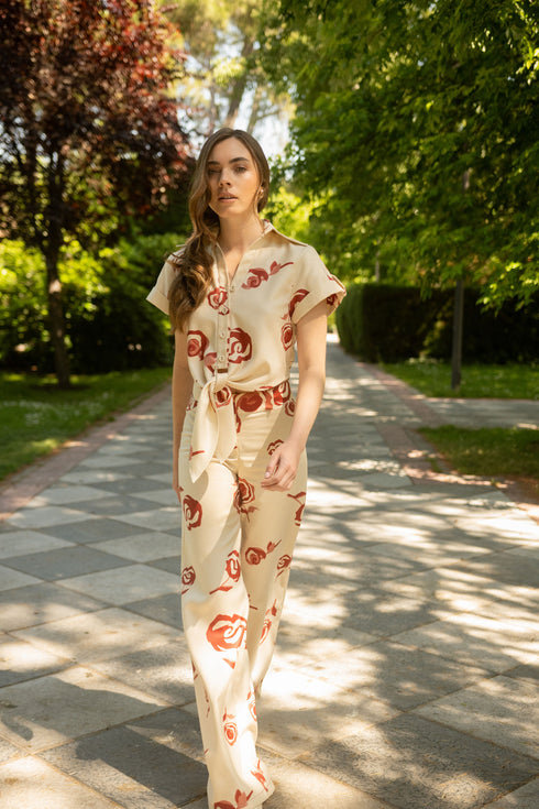 Rosetta Pant Red