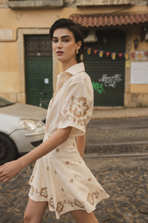 Inamorata Short Sleeve Shirt Cream