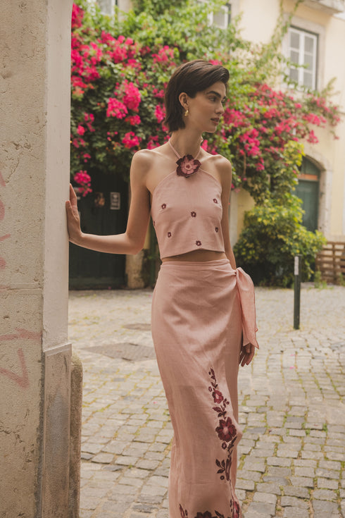 Inamorata Halter Top Cherry Blush