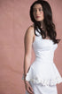 Fiore Top Peplum Ivory