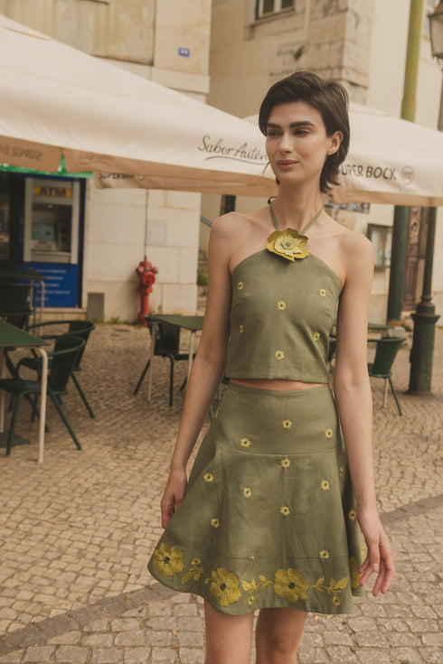 Inamorata Halter Top Lemoncello