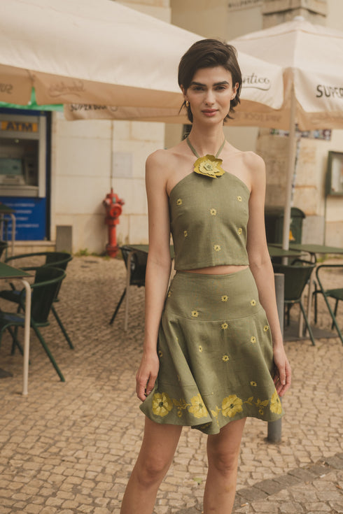 Inamorata Mini Skirt Lemoncello