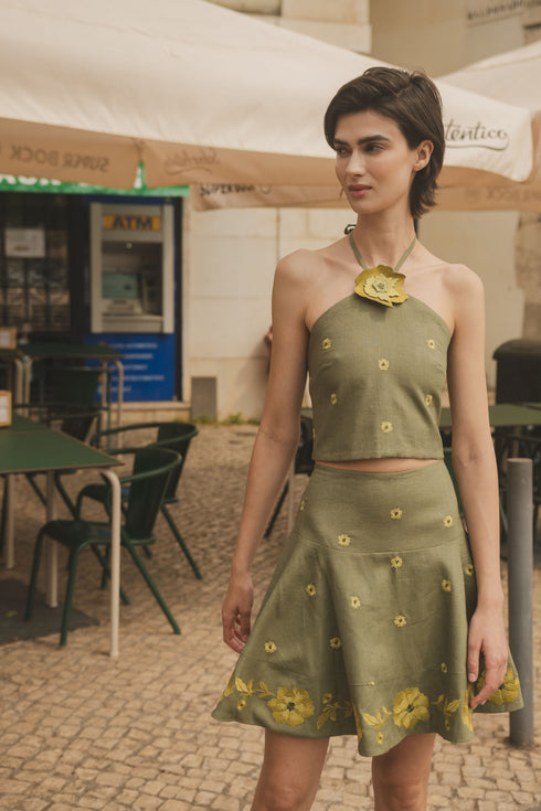 Inamorata Halter Top Lemoncello