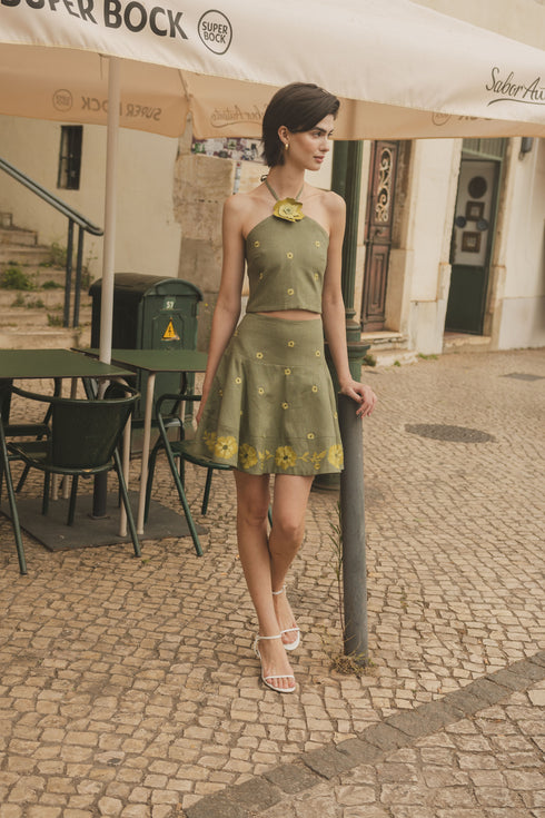 Inamorata Mini Skirt Lemoncello