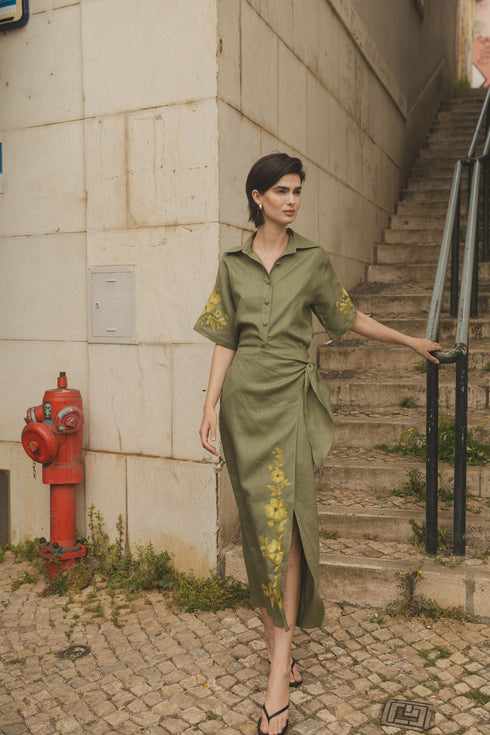 Inamorata Wrap Skirt Lemoncello