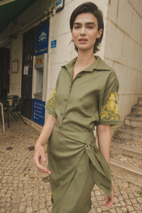 Inamorata Short Sleeve Shirt Lemoncello