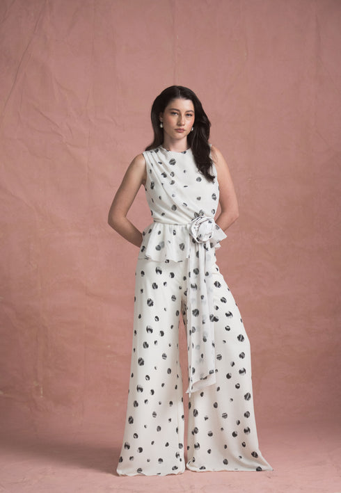Blouse Notte Polka Ivory