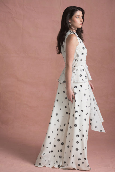 Notte Polka Pants Ivory