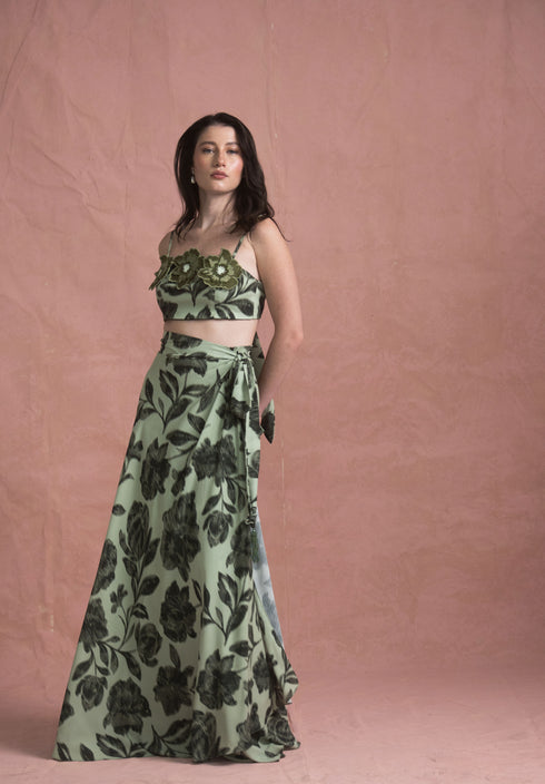 Bellini Pareo Skirt Green