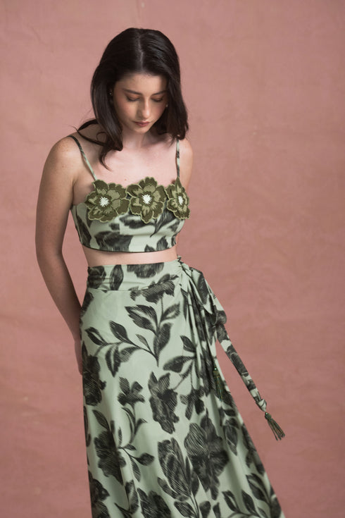 Bellini Pareo Skirt Green
