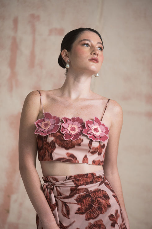 Bellini Crop Top Cherry