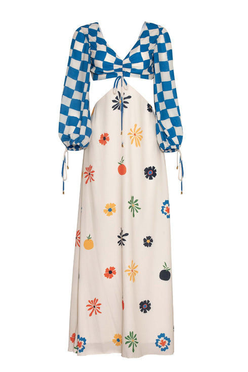 Dolce Vita Maxi Dress Sand Turquoise