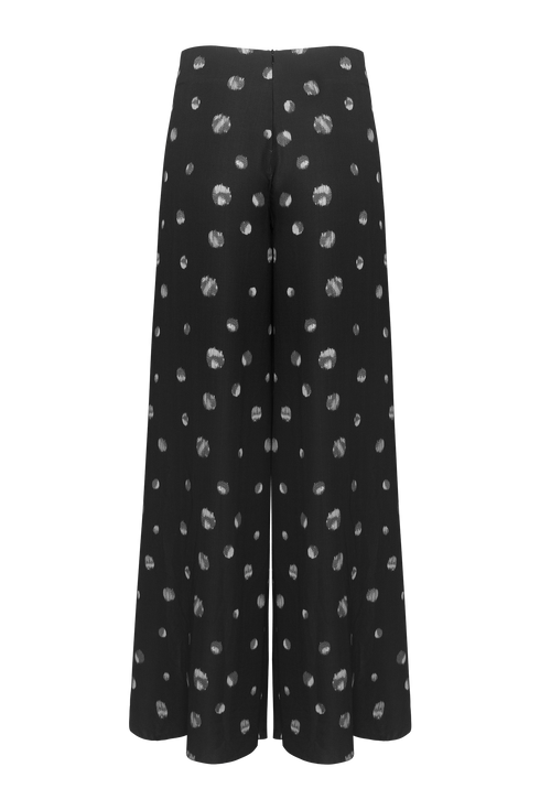 Notte Polka Pants Black