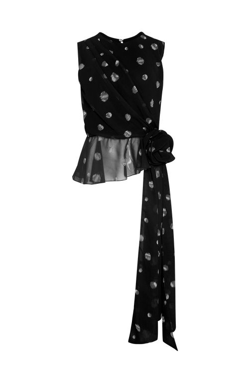 Blouse Notte Polka Black