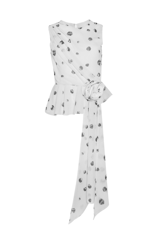 Blouse Notte Polka Ivory