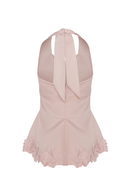 Fiore Top Peplum Pink