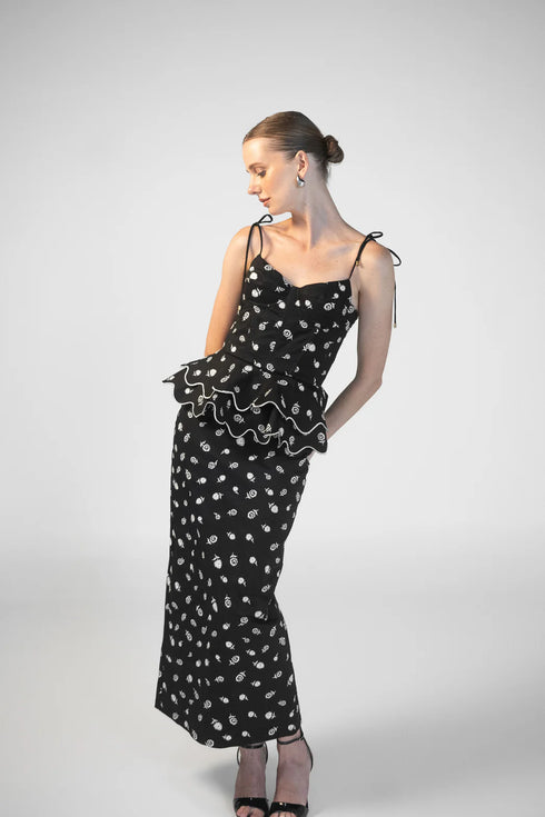 Rosita Midi Skirt Black