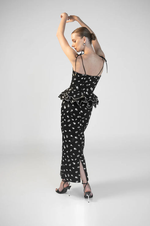 Rosita Midi Skirt Black