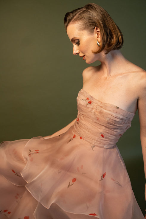 Lovely Tulip Dress Pink