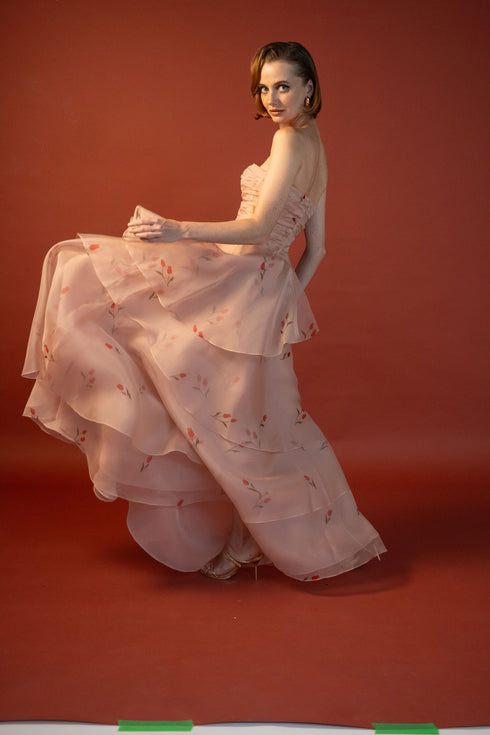 Lovely Tulip Dress Pink