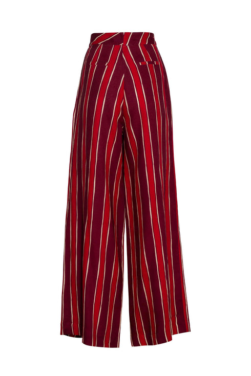 Marine Stripe Pant Cherry Picante Red