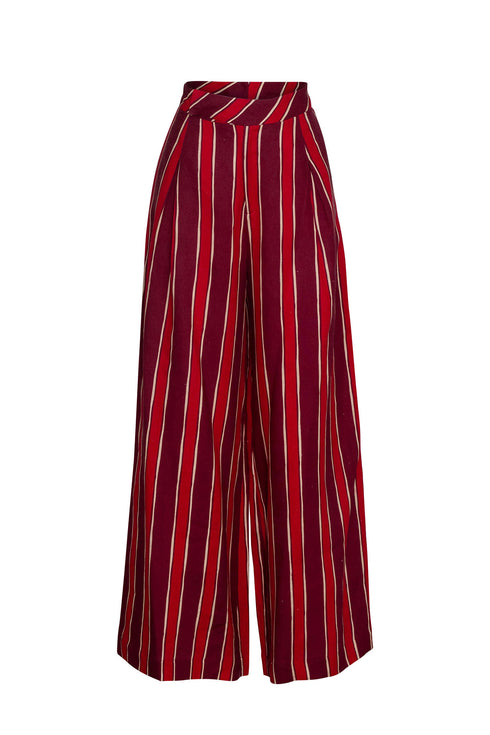 Marine Stripe Pant Cherry Picante Red