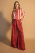 Marine Stripe Pant Cherry Picante Red