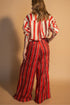 Marine Stripe Pant Cherry Picante Red