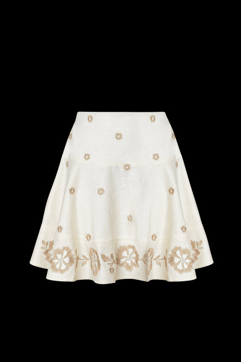 Inamorata Mini Skirt Cream