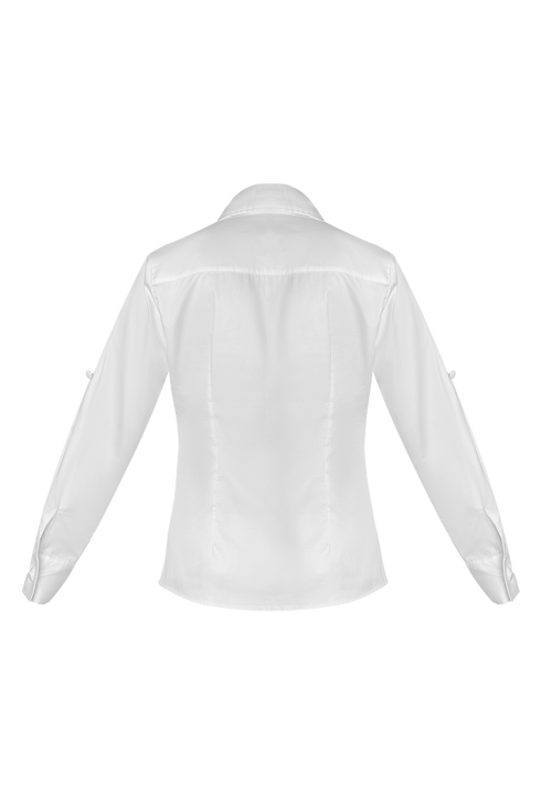 Amarena Button Down Shirt Embroidery Ivory