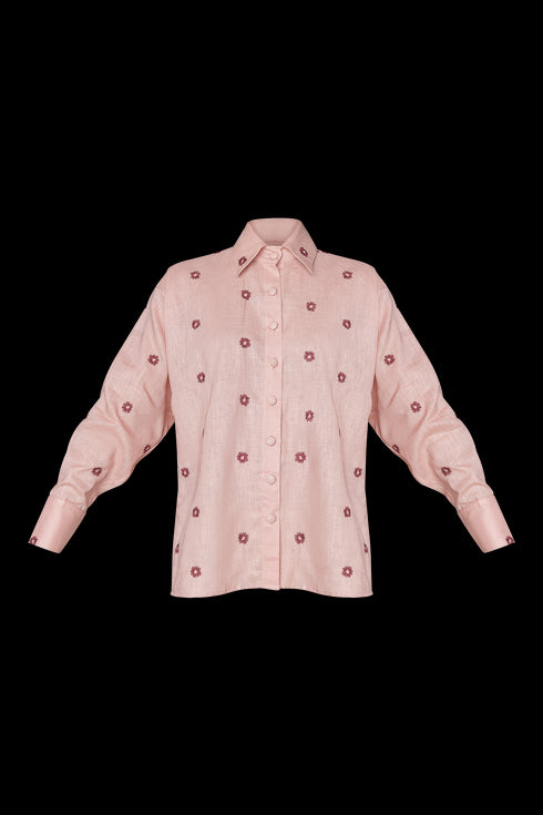 Camomila Button Down Shirt Cherry Blush