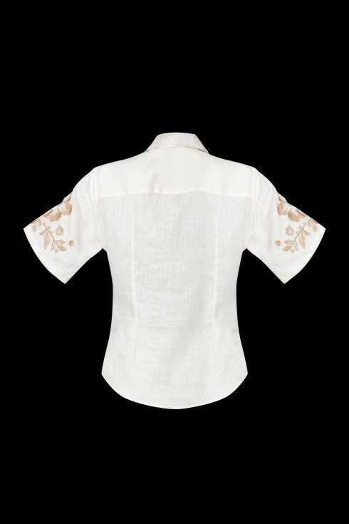 Inamorata Short Sleeve Shirt Cream