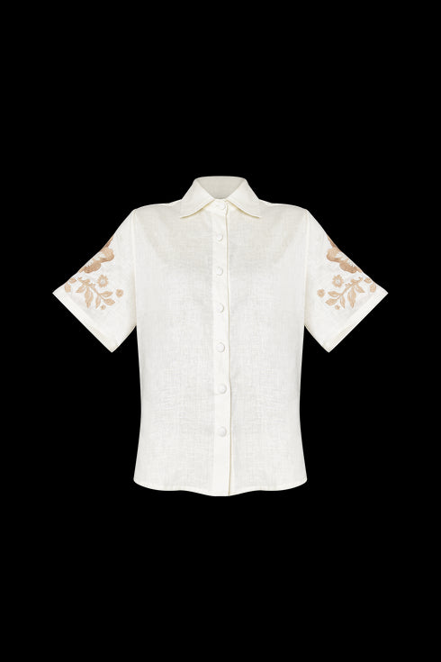 Inamorata Short Sleeve Shirt Cream