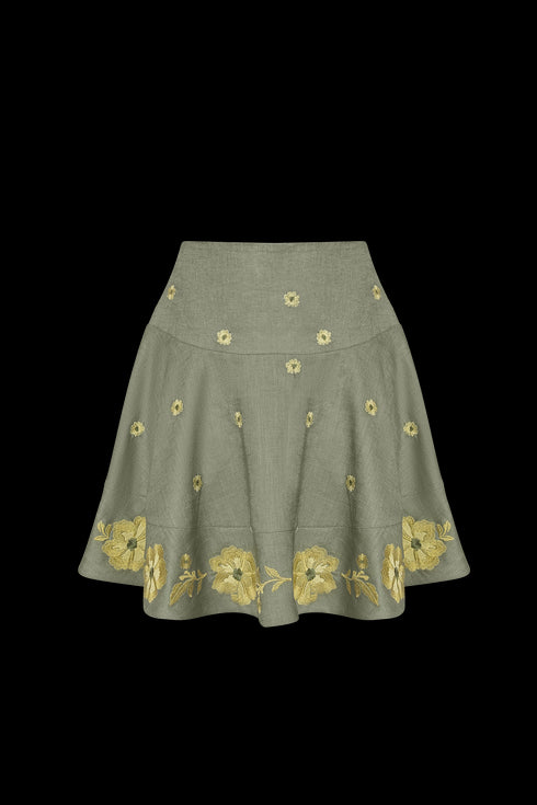 Inamorata Mini Skirt Lemoncello