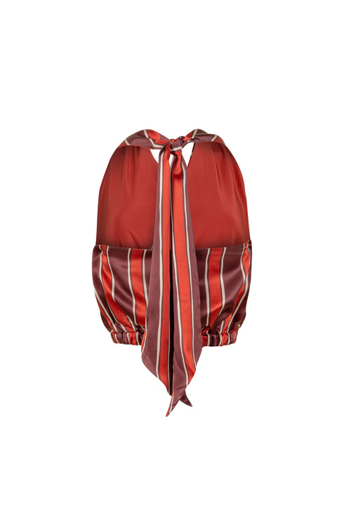 Symphony Top Red Stripes